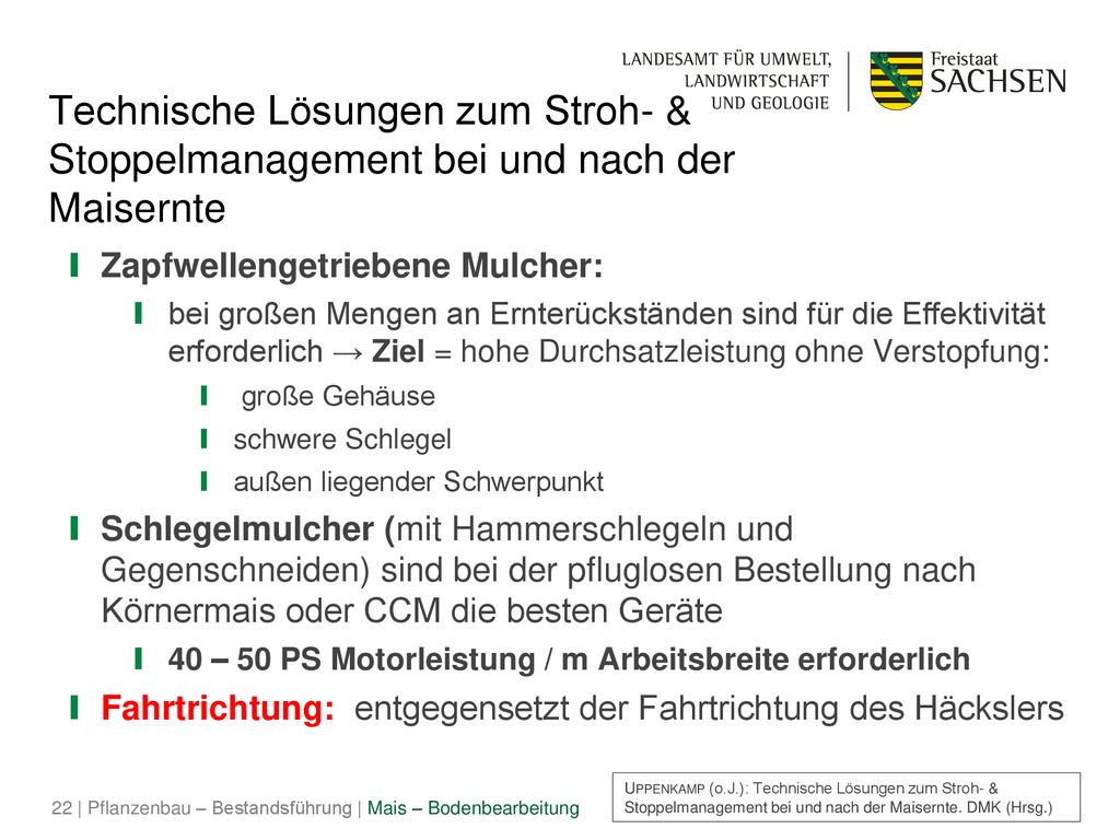 Technische Lösungen zum Stroh- & Stoppelmanagement bei und nach der Maisernte