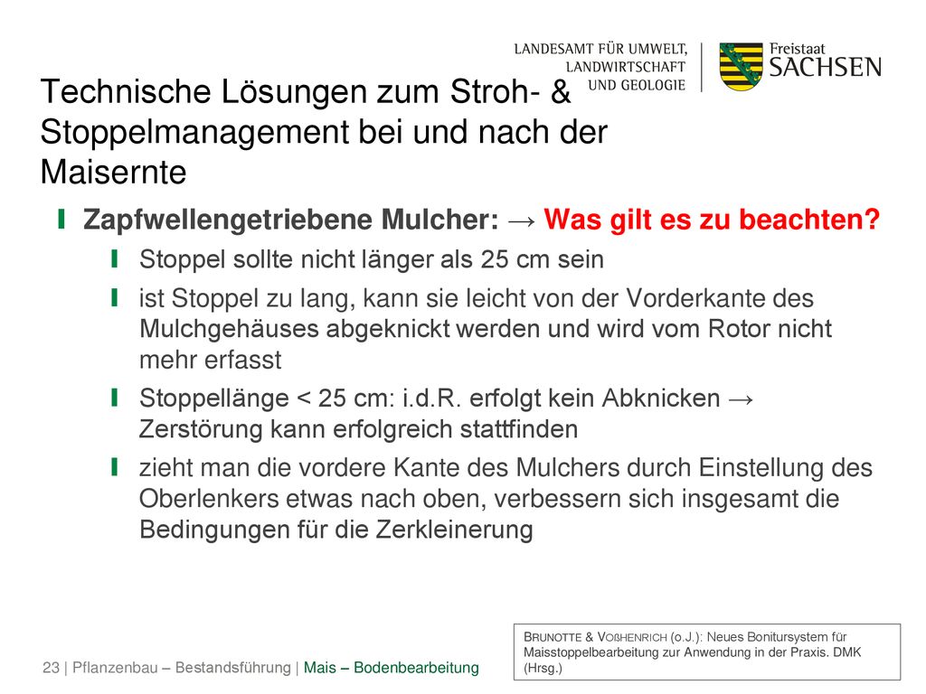 Technische Lösungen zum Stroh- & Stoppelmanagement bei und nach der Maisernte