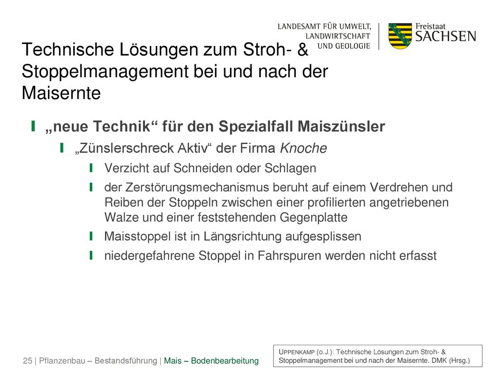Technische Lösungen zum Stroh- & Stoppelmanagement bei und nach der Maisernte