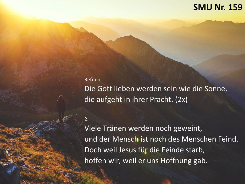 [SMU 159] Die Gott lieben werden sein wie die Sonne