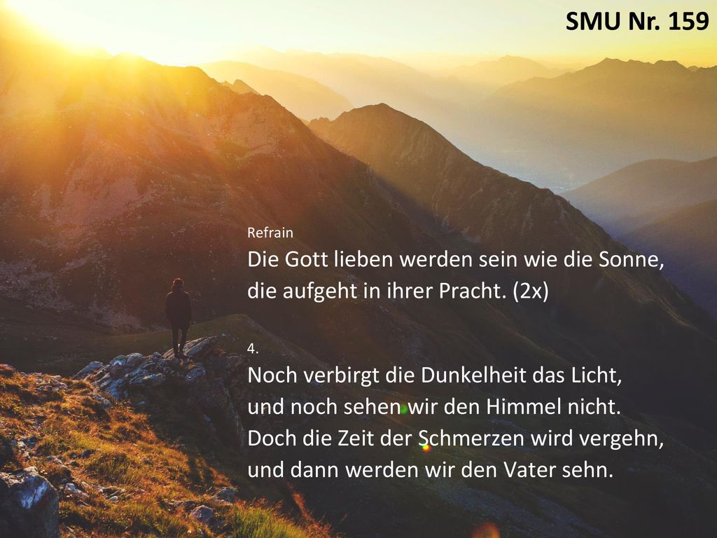 [SMU 159] Die Gott lieben werden sein wie die Sonne