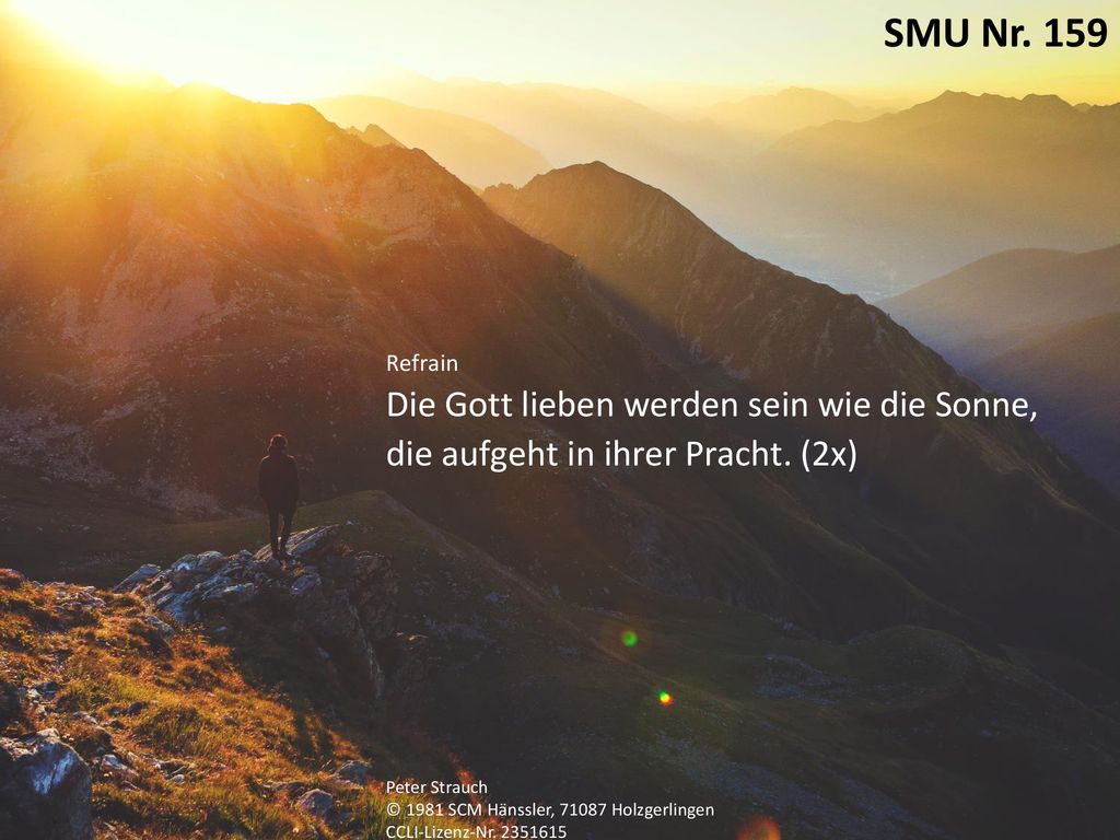 [SMU 159] Die Gott lieben werden sein wie die Sonne