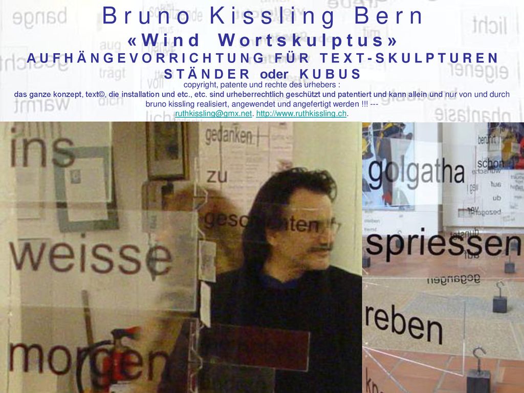 B r u n o K i s s l i n g B e r n « W i n d W o r t s k u l p t u s »