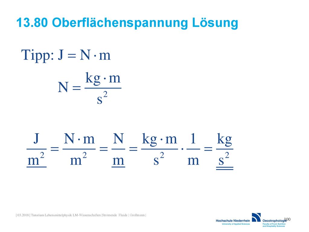 13.80 Oberflächenspannung Lösung