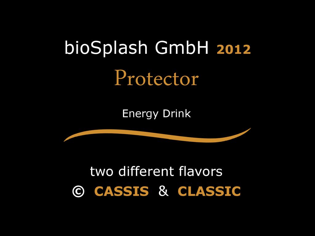 Protector Energy Drink two different flavors © CASSIS & CLASSIC