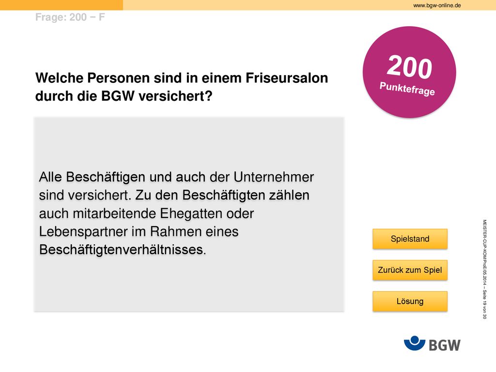 Welche Personen sind in einem Friseursalon durch die BGW versichert