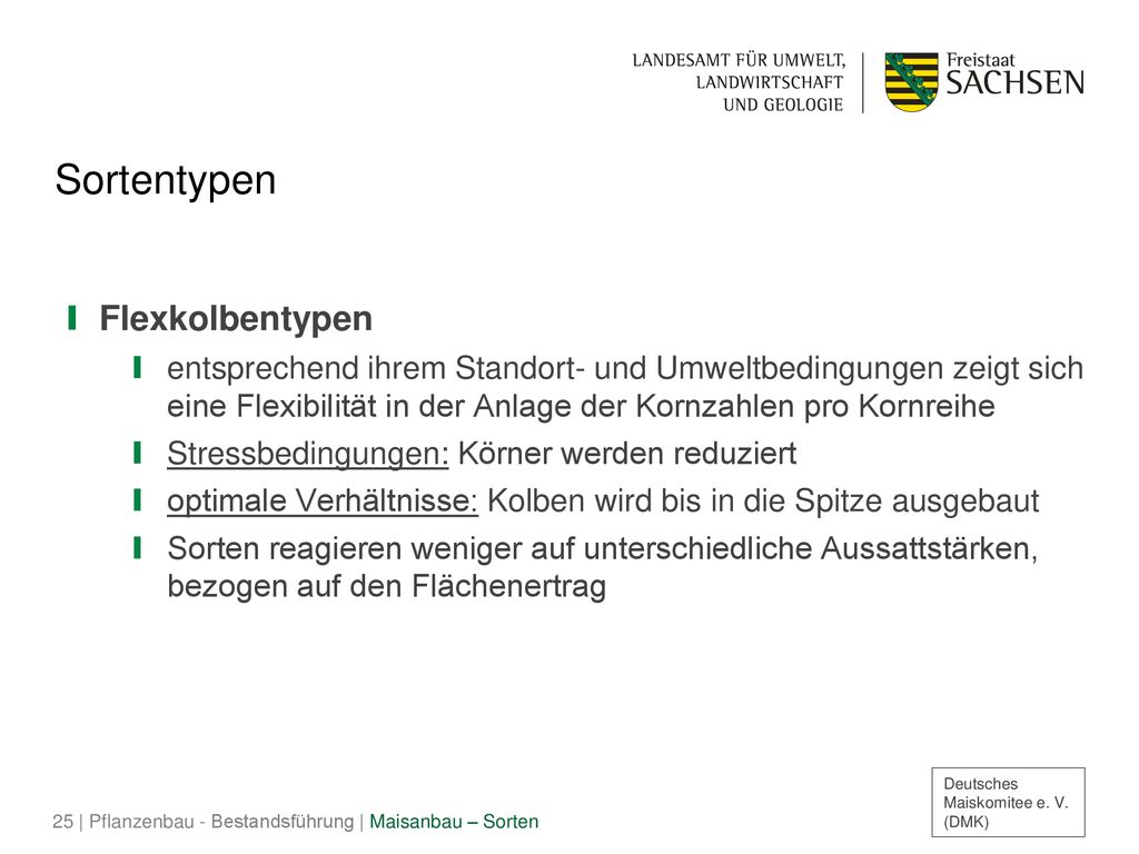 Sortentypen Flexkolbentypen