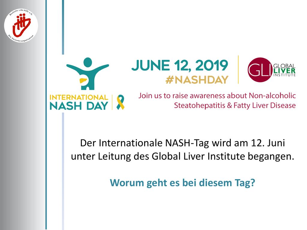 Der Internationale NASH-Tag wird am 12