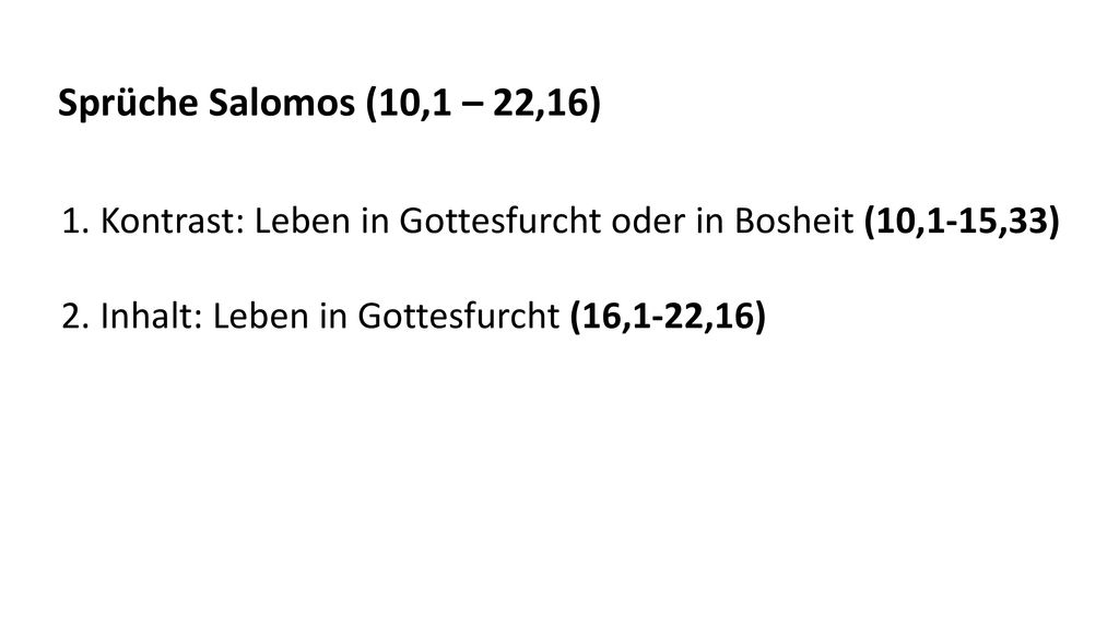 Sprüche Teil ppt herunterladen