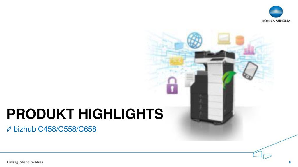 Produkt Highlights bizhub C458/C558/C658