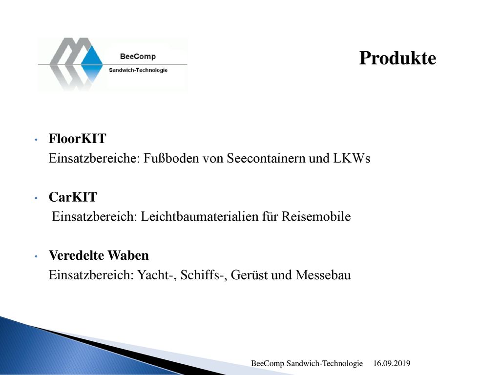 Produkte FloorKIT Einsatzbereiche: Fußboden von Seecontainern und LKWs