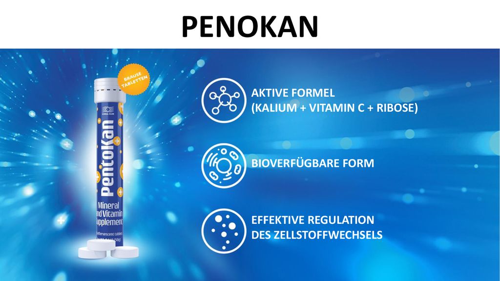 PENOKAN AKTIVE FORMEL (KALIUM + VITAMIN C + RIBOSE) BIOVERFÜGBARE FORM
