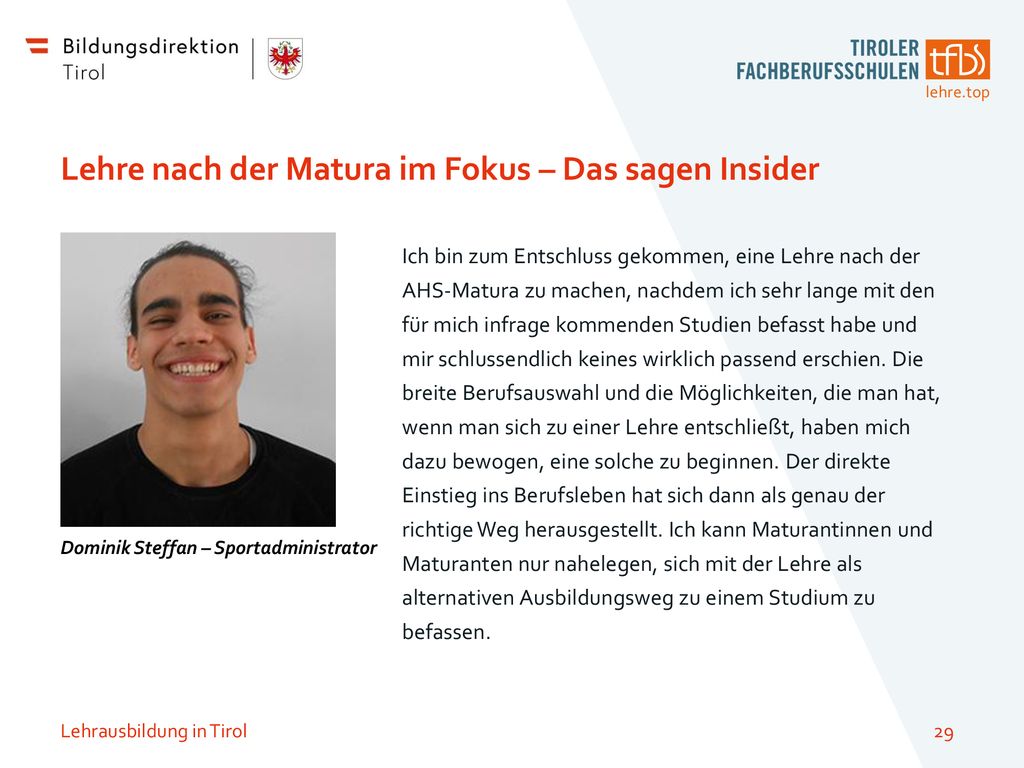 Lehre nach der Matura im Fokus – Das sagen Insider