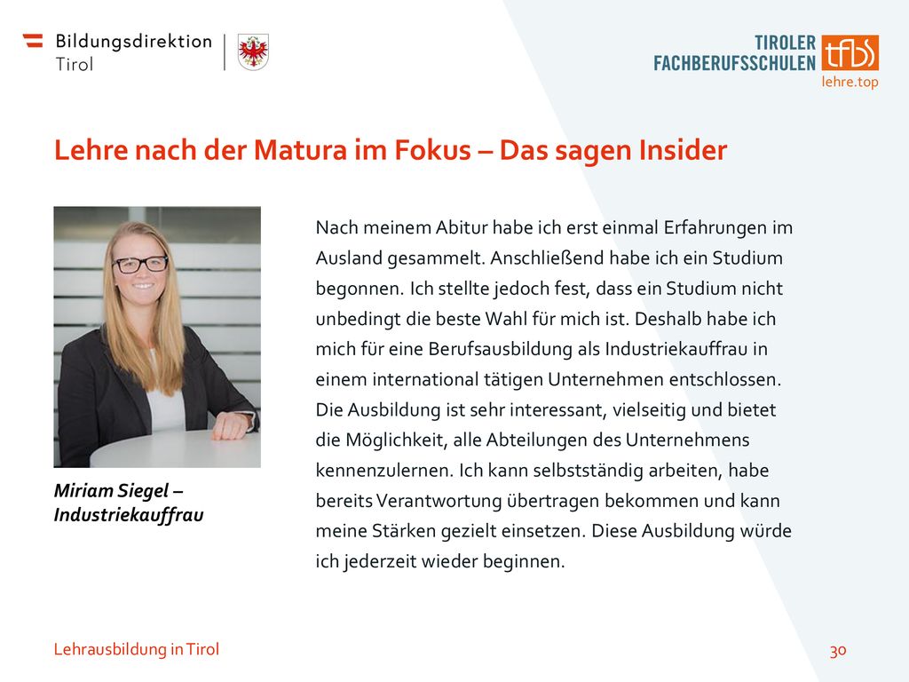 Lehre nach der Matura im Fokus – Das sagen Insider