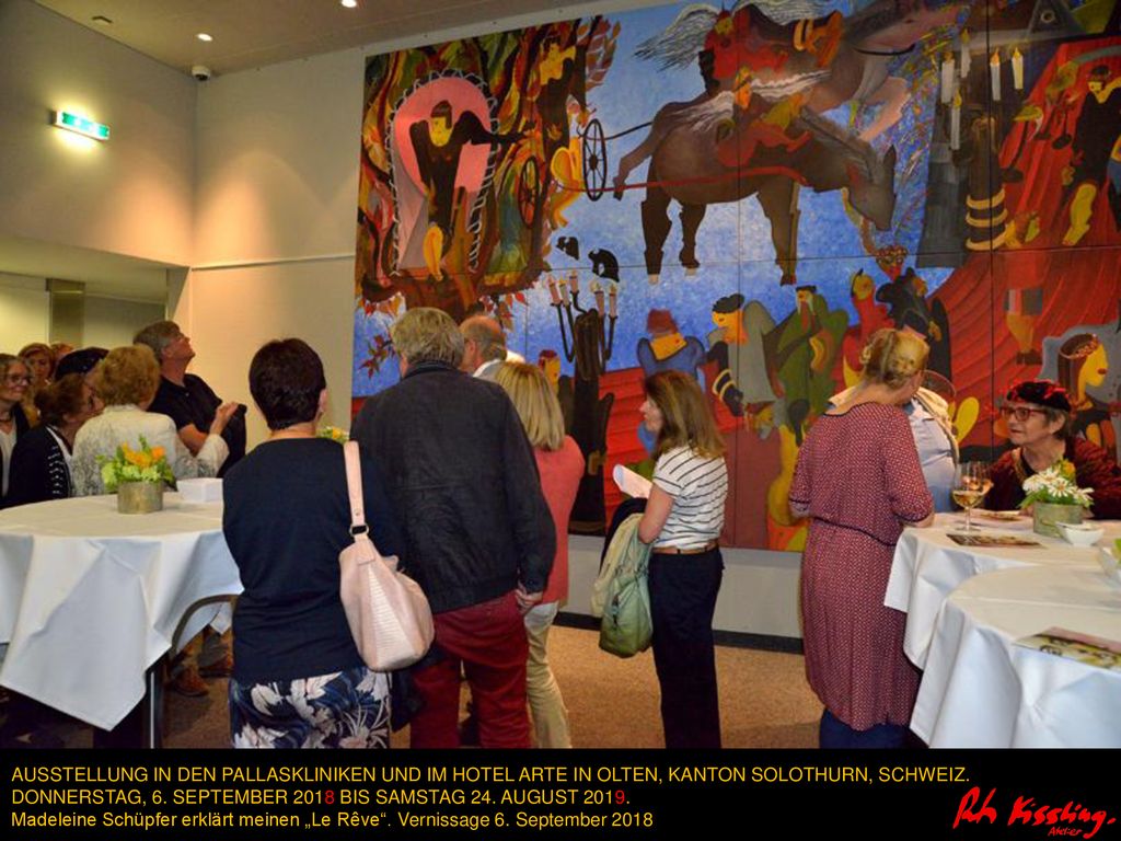 AUSSTELLUNG IN DEN PALLASKLINIKEN UND IM HOTEL ARTE IN OLTEN, KANTON SOLOTHURN, SCHWEIZ.