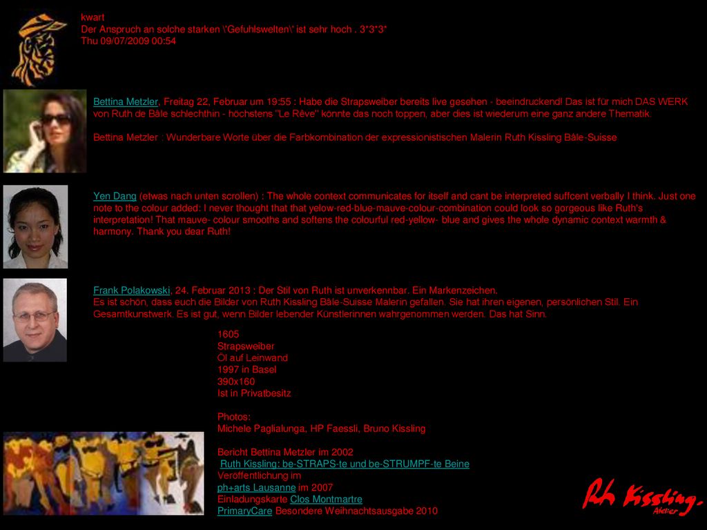 kwart Der Anspruch an solche starken \ Gefuhlswelten\ ist sehr hoch . 3*3*3* Thu 09/07/ :54