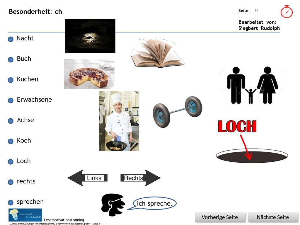 Besonderheit: ch Nacht Buch Kuchen Erwachsene Achse Koch Loch rechts