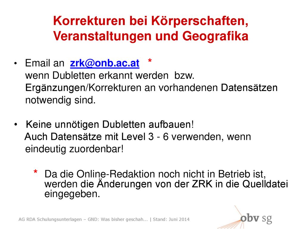 Schulungsunterlagen Der AG RDA - Ppt Herunterladen