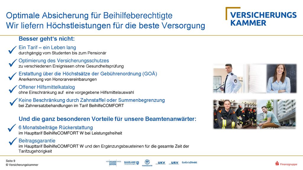 Optimale Absicherung für Beihilfeberechtigte Wir liefern Höchstleistungen für die beste Versorgung