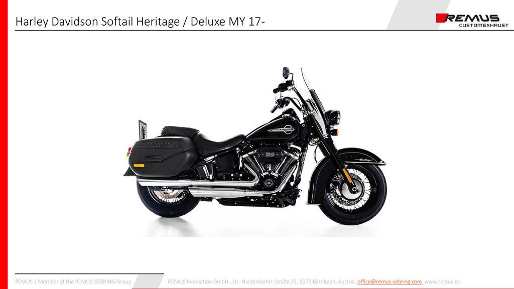 Harley Davidson Softail Heritage / Deluxe MY 17-