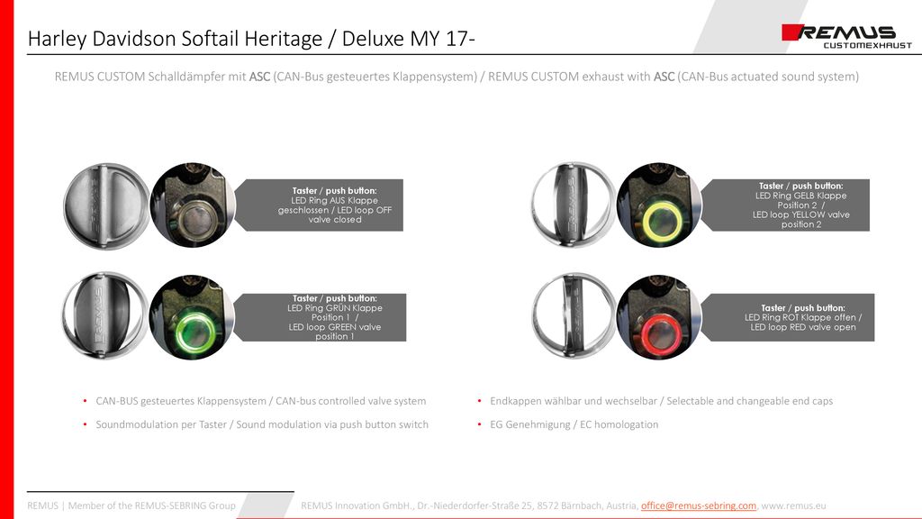 Harley Davidson Softail Heritage / Deluxe MY 17-
