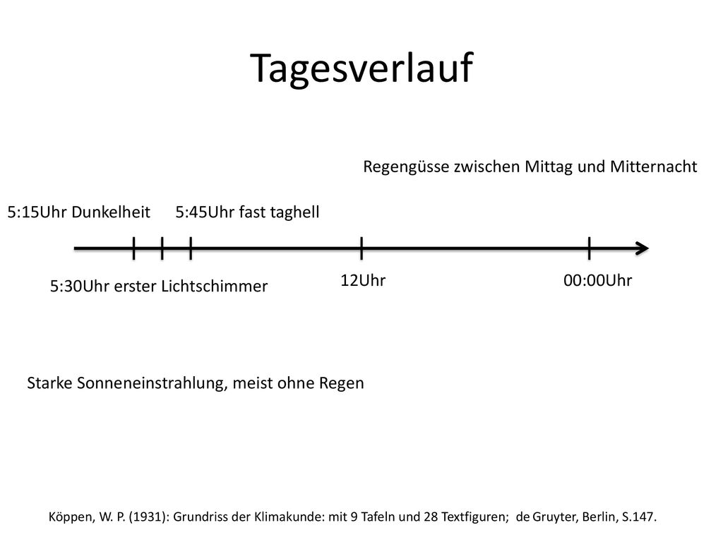 Tagesverlauf Regengüsse zwischen Mittag und Mitternacht