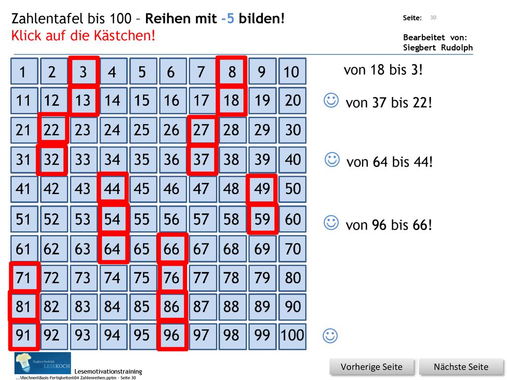  von 37 bis 22!  von 64 bis 44!  von 96 bis 66! 