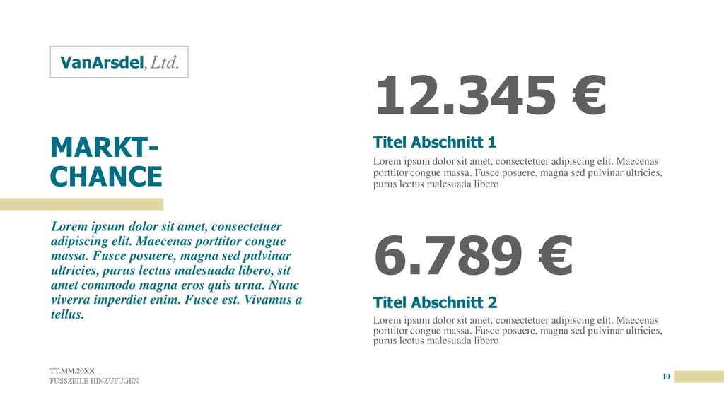 € € MARKT- CHANCE Titel Abschnitt 1 Titel Abschnitt 2