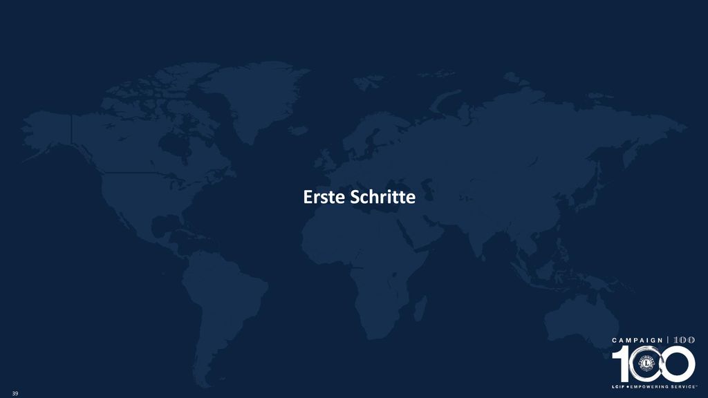 Erste Schritte Es wird nun Zeit, alles in ein sinnvolles Ganzes zu bringen und die ersten Schritte zum Erfolg Ihres Clubs zu tun!