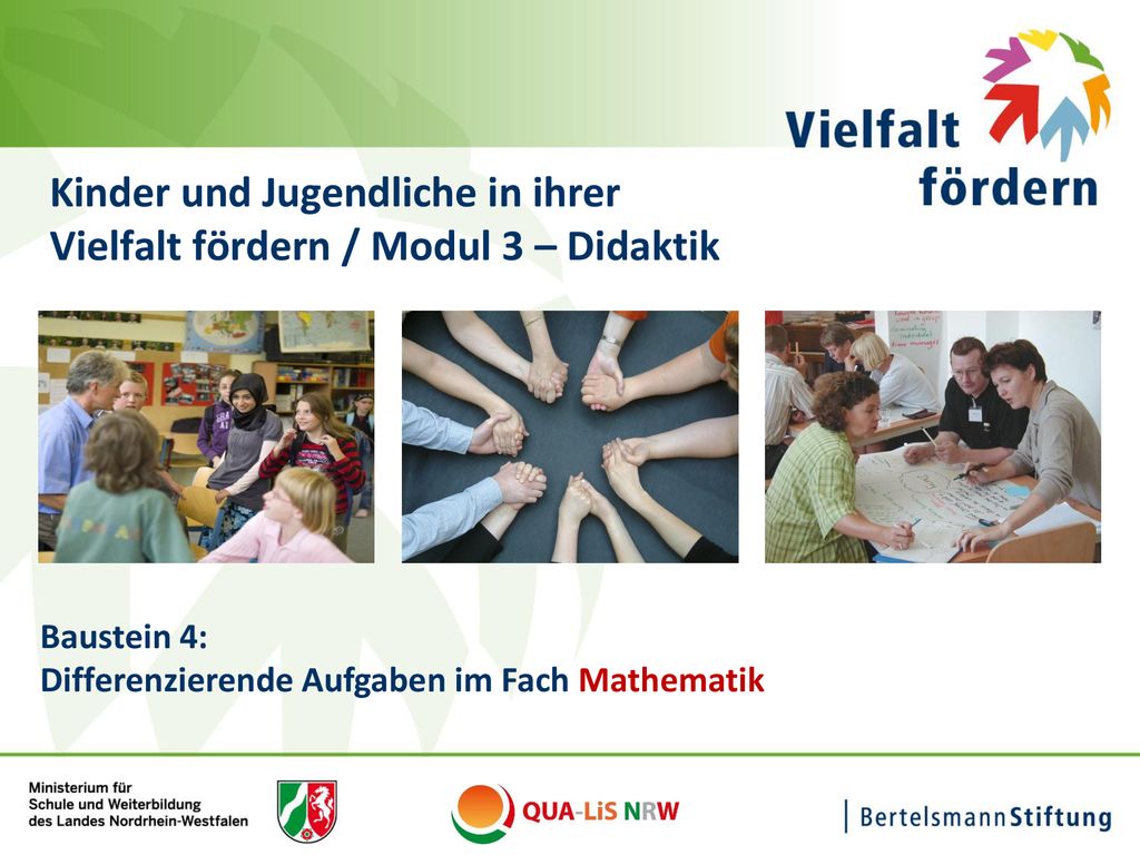 Kinder und Jugendliche in ihrer Vielfalt fördern / Modul 3 – Didaktik