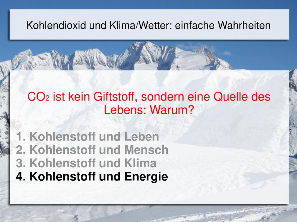 CO2 ist kein Giftstoff, sondern eine Quelle des Lebens: Warum