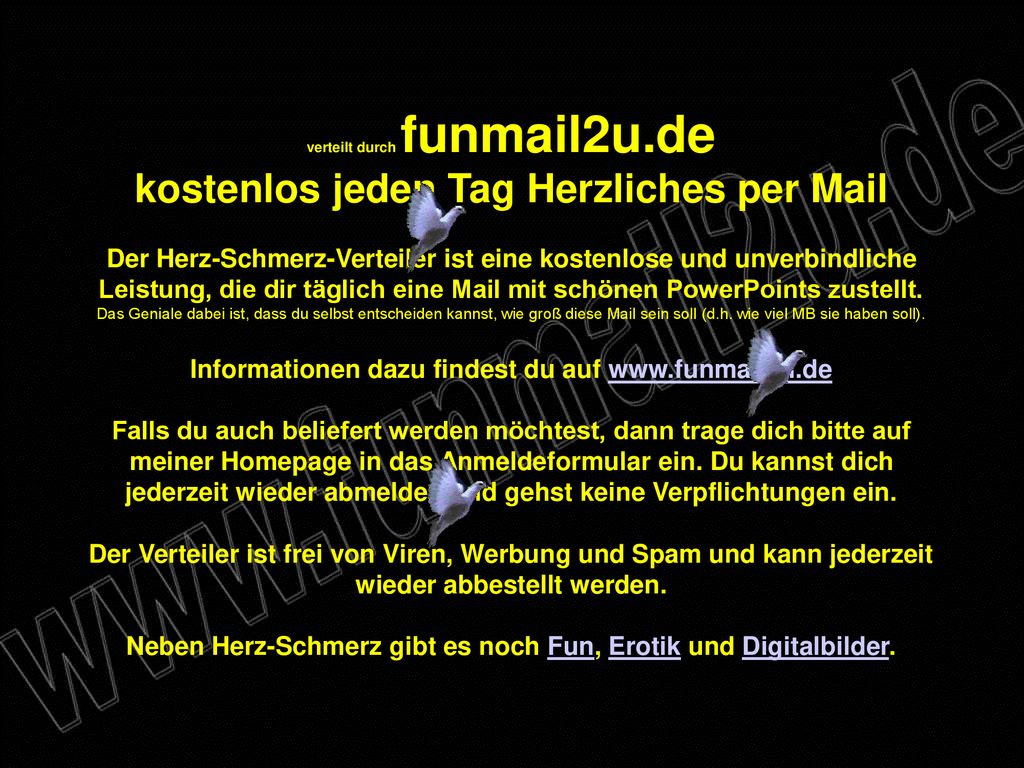 kostenlos jeden Tag Herzliches per Mail