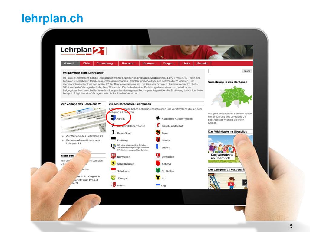 lehrplan.ch Der neue Lehrplan ist ein Online-Produkt.