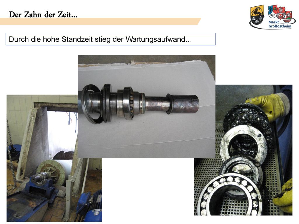 Der Zahn der Zeit… Durch die hohe Standzeit stieg der Wartungsaufwand…