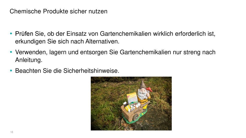 Chemische Produkte sicher nutzen