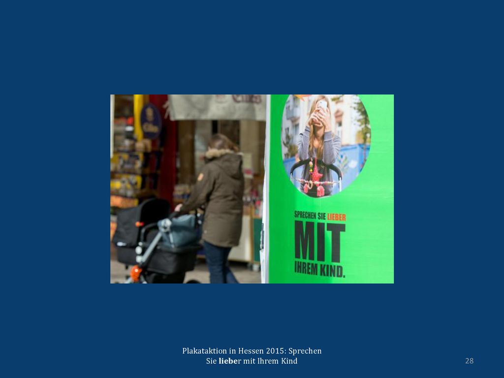 Plakataktion in Hessen 2015: Sprechen Sie lieber mit Ihrem Kind