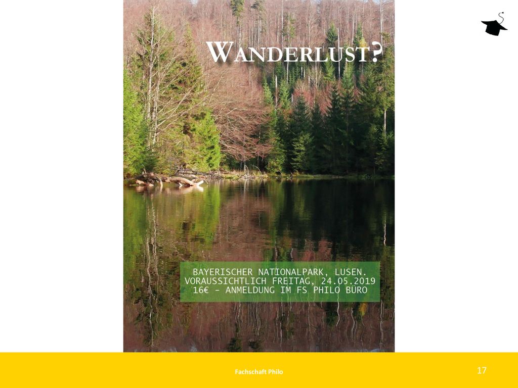 Eine weitere Art Veranstaltung: der Wanderausflug. Und zwar: am 24