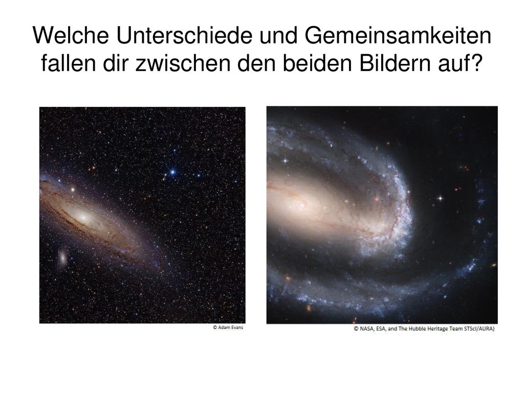 Welche Unterschiede und Gemeinsamkeiten fallen dir zwischen den beiden Bildern auf