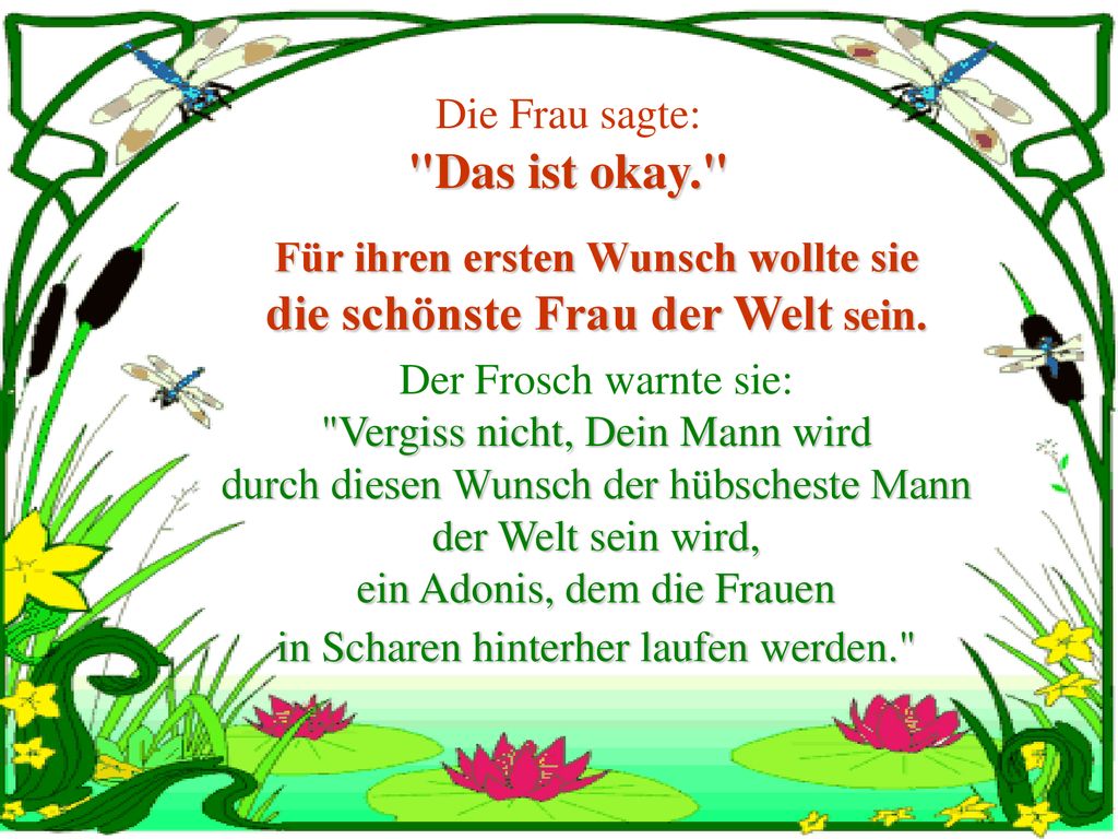 Modernes Märchen Froschkönig. ppt herunterladen