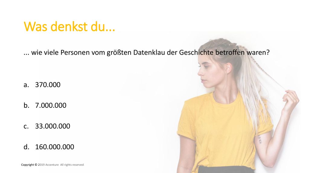Was denkst du wie viele Personen vom größten Datenklau der Geschichte betroffen waren