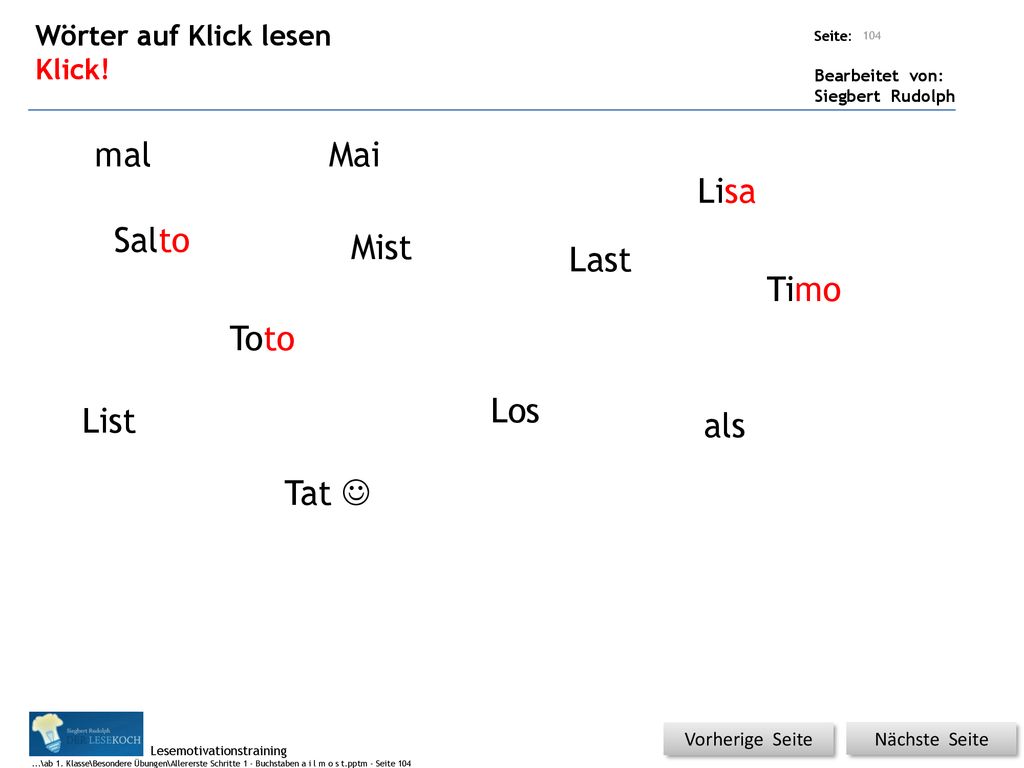 mal Mai Lisa Salto Mist Last Timo Toto Los List als Tat 
