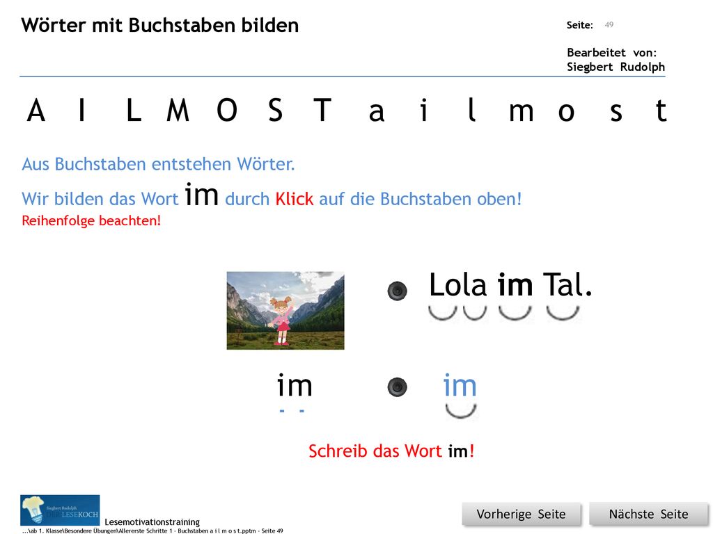 A I L M O S T a i l m o s t Lola im Tal. i m im