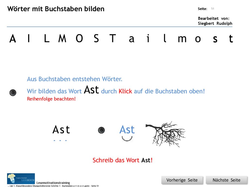 A s t A s t Ast Wörter mit Buchstaben bilden