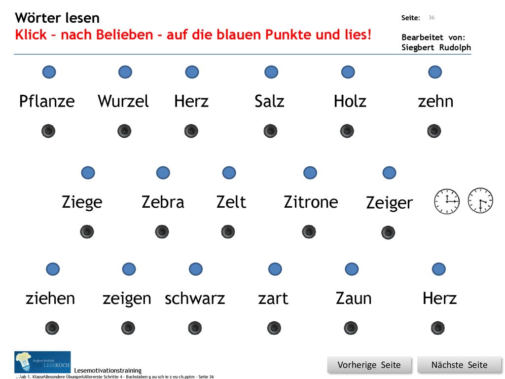 Pflanze Wurzel Herz Salz Holz zehn Ziege Zebra Zelt Zitrone Zeiger