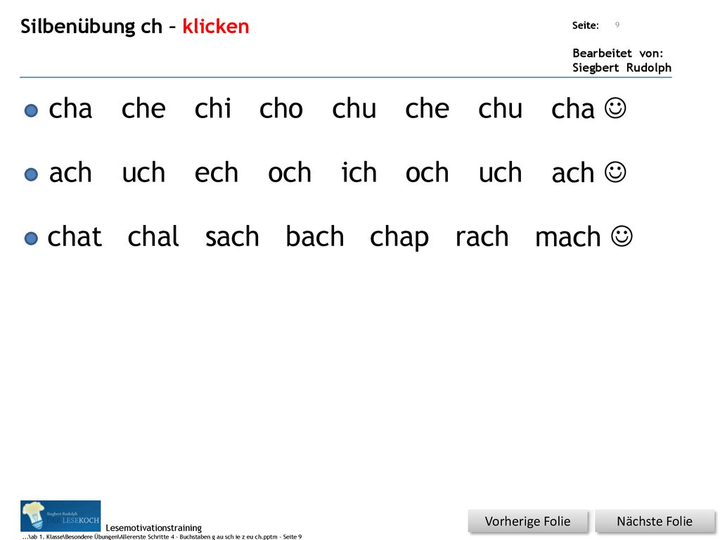 cha che chi cho chu che chu cha  ach uch ech och ich och uch ach 