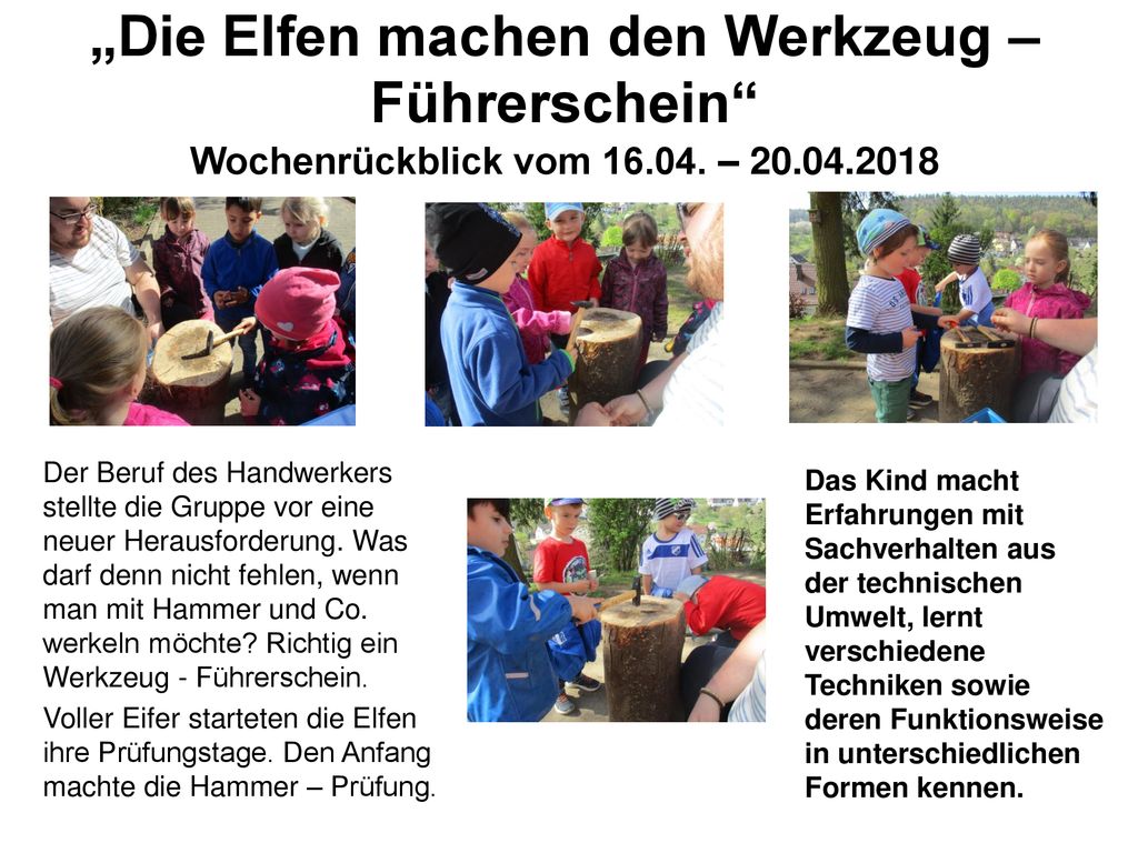 „Die Elfen machen den Werkzeug – Führerschein Wochenrückblick vom 16