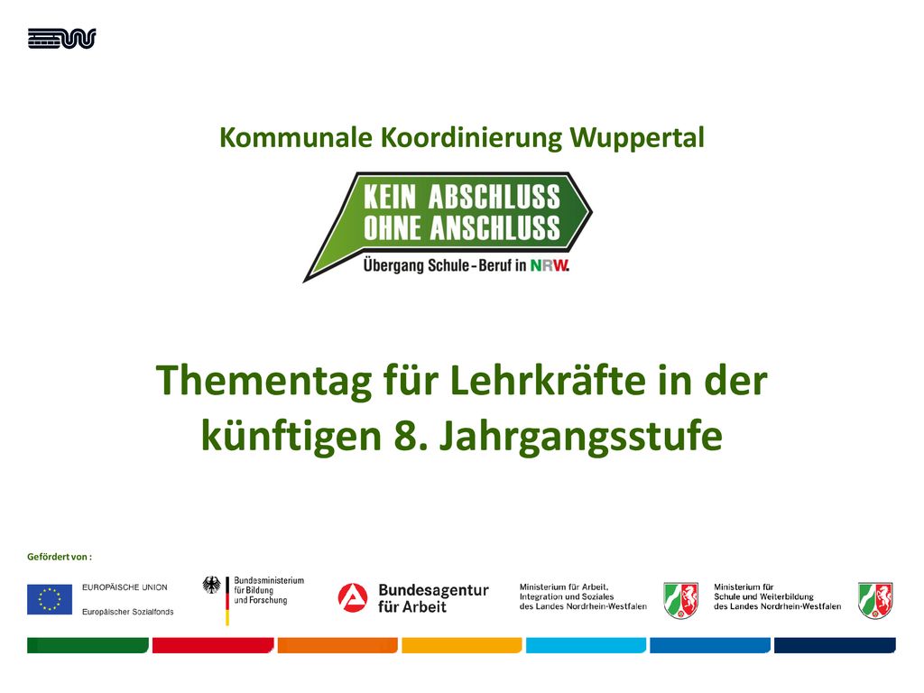 Thementag für Lehrkräfte in der künftigen 8. Jahrgangsstufe