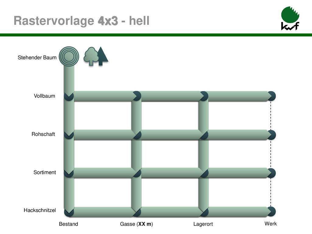 Rastervorlage 4x3 - hell Vollbaum Rohschaft Sortiment Bestand