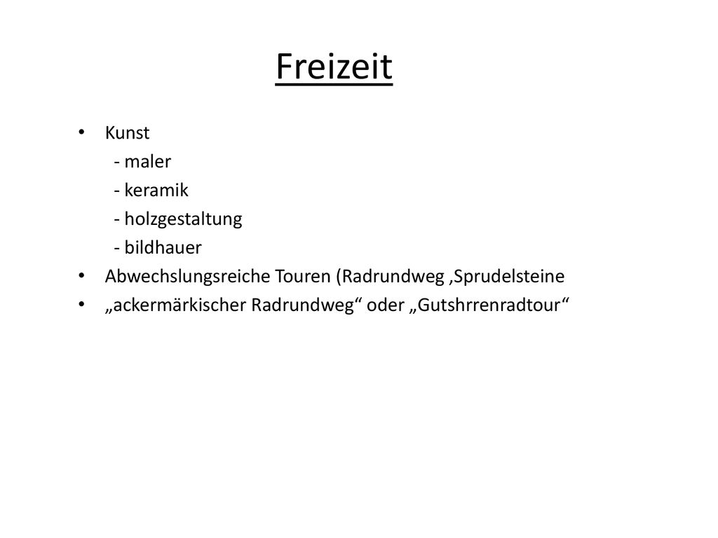 Freizeit Kunst - maler - keramik - holzgestaltung - bildhauer