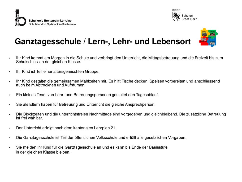 Ganztagesschule / Lern-, Lehr- und Lebensort